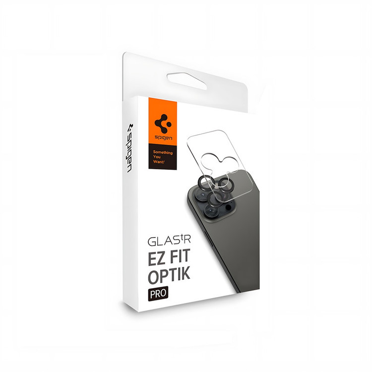 محافظ لنز دوربین شیشهای اسپیگن مدل Optik Pro مناسب برای گوشی موبایل اپل iPhone 16 Pro Max