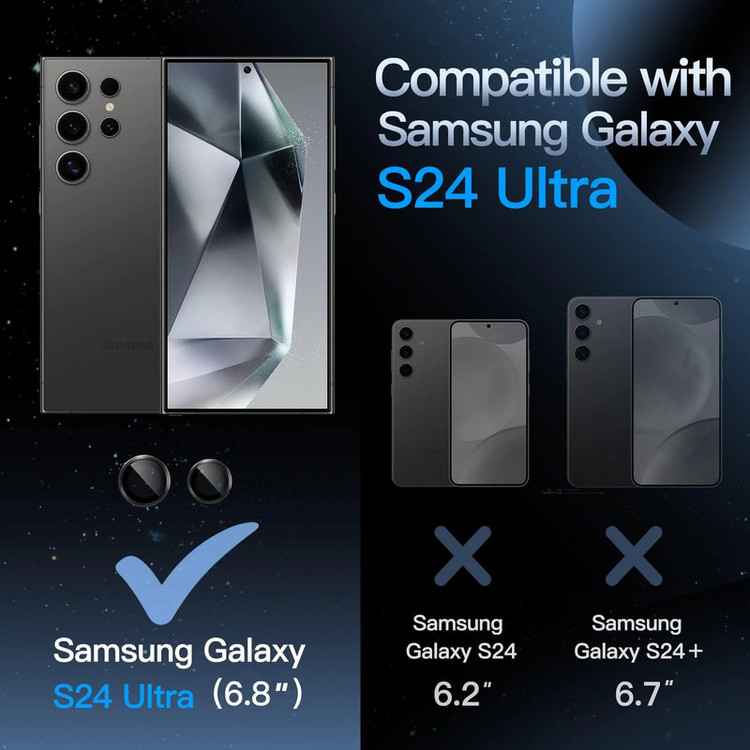 محافظ لنز دوربین شیشهای کوزوم مدل O HAZE مناسب برای گوشی موبایل سامسونگ Galaxy S24 Ultra