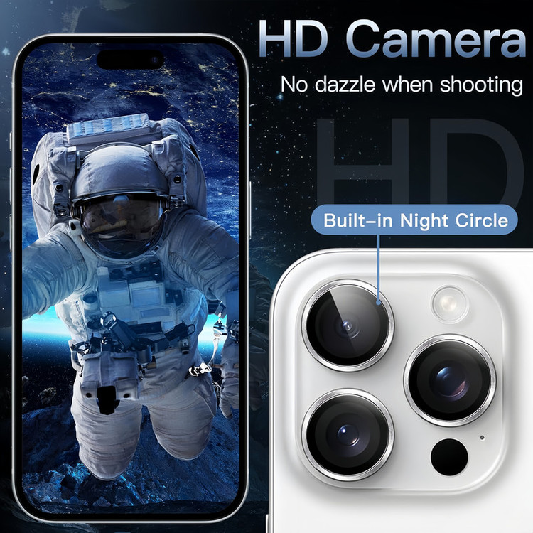 محافظ لنز دوربین اسلیکتو مدل Pro Plus مناسب برای گوشی موبایل اپل iPhone 16 Pro Max