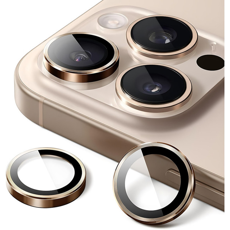 محافظ لنز دوربین شیشهای یونی پرو مدل A95 مناسب برای گوشی موبایل اپل iPhone 16 Pro Max