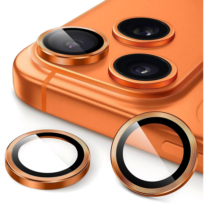 محافظ لنز دوربین شیشه‌ای چلیپا مدل Sapphire مناسب برای گوشی موبایل اپل iPhone 17 Pro Max