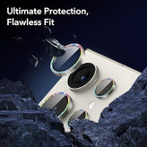 محافظ لنز دوربین چلیپا مدل Luminous مناسب برای گوشی موبایل سامسونگ Galaxy S24 Ultra