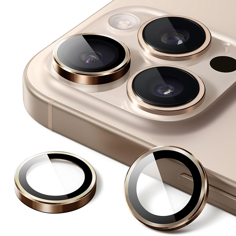 محافظ لنز دوربین شیشه‌ای موسیلی مدل Clare مناسب برای گوشی موبایل اپل iPhone 16 Pro