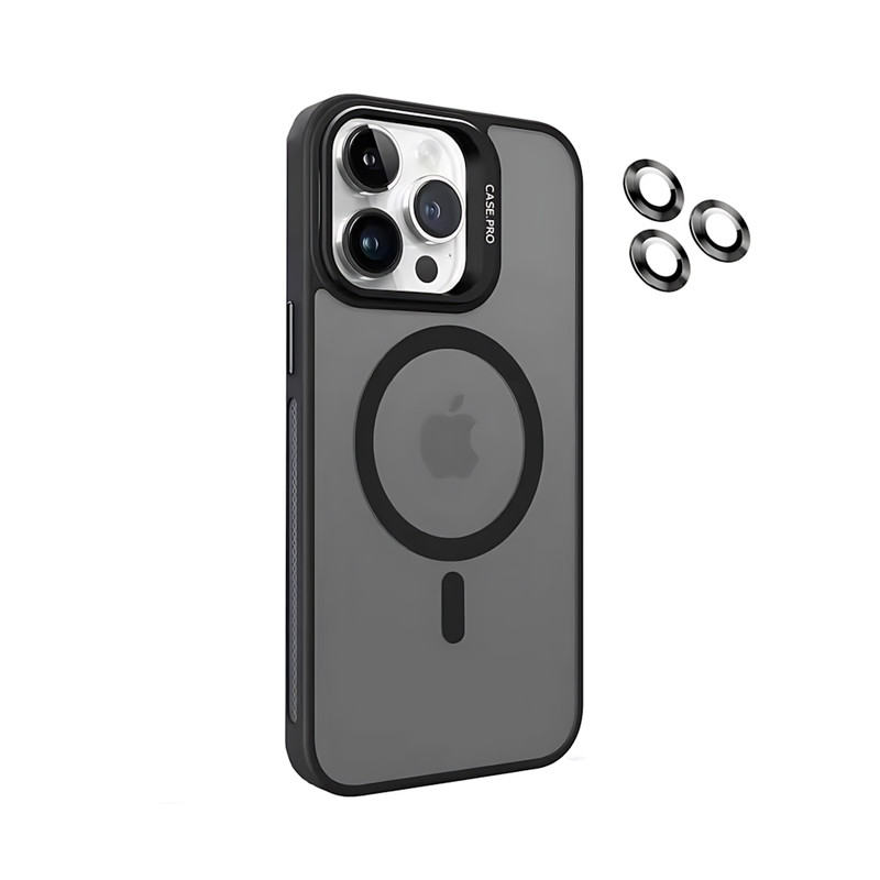 کاور مدل DarkHalo مناسب برای گوشی موبایل اپل iPhone 16 Pro به همراه محافظ لنز