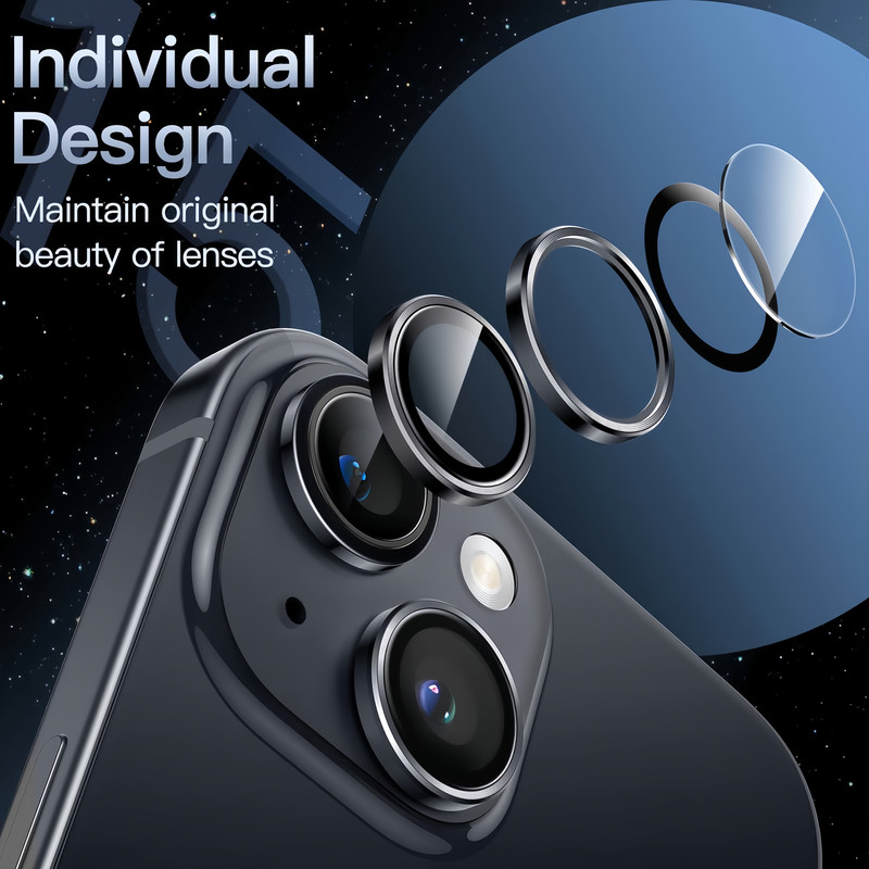 محافظ لنز دوربین اسلیکتو مدل Pro Plus مناسب برای گوشی موبایل اپل iPhone 15