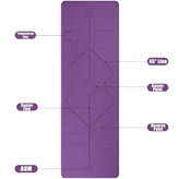 مت یوگا اورجینال 6 میل TPE کاور دار مارک ALEX