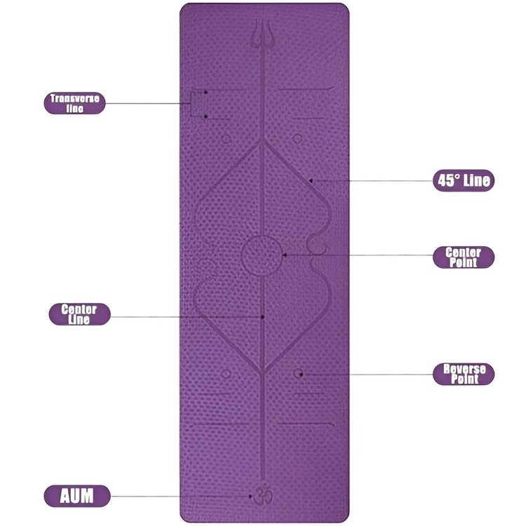 مت یوگا اورجینال 6 میل TPE کاور دار مارک ALEX