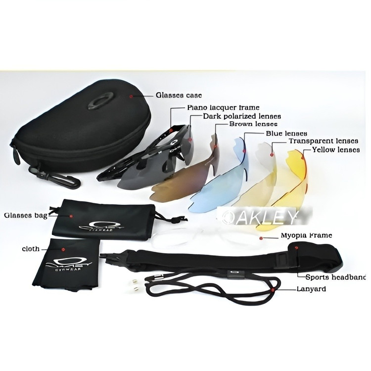 عینک کوهنوردی اورجینال 5 لنزی مارک OAKLEY