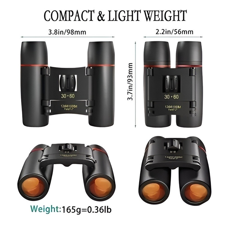 دوربین شکاری دوچشمی اورجینال جیبی و تاشو BINOCULARS