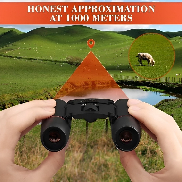 دوربین شکاری دوچشمی اورجینال جیبی و تاشو BINOCULARS