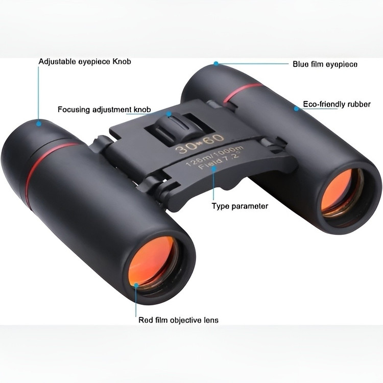 دوربین شکاری دوچشمی اورجینال جیبی و تاشو BINOCULARS