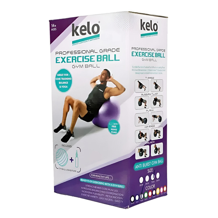 توپ جیم بال صاف اعلا مارک KELO سایز 75 و 85 با تلمبه
