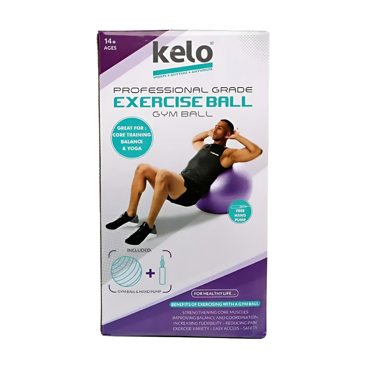 توپ جیم بال صاف اعلا مارک KELO سایز 75 و 85 با تلمبه