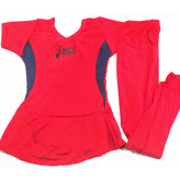 لباس ژیمناستیک دخترانه اعلا مدل Asics سایز 2