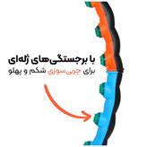 حلقه لاغری و حلقه کمر اصلی هولاهوپ بزرگ و ژله ای اعلا