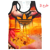رکابی ورزشی، رکابی بدنسازی دخترانه و پسرانه طرح دار سایز L و XL