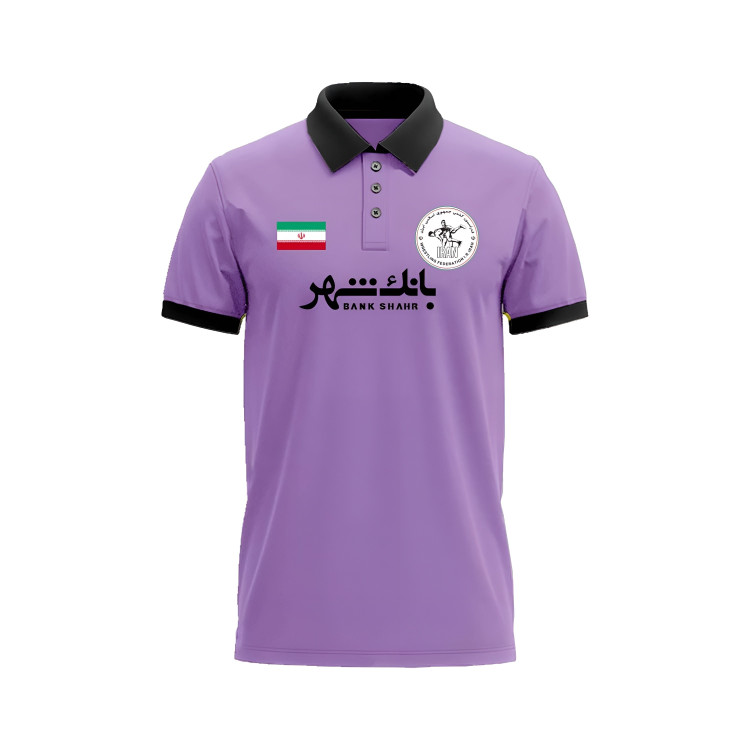 تیشرت کشتی سه دکمه یقه دار اعلا سایز M تا 3XL