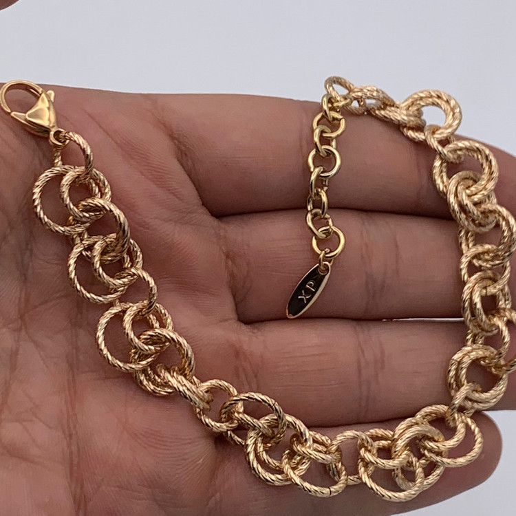 دستبند زنجیری زنانه ژوپینگ مدل KYDAS078
