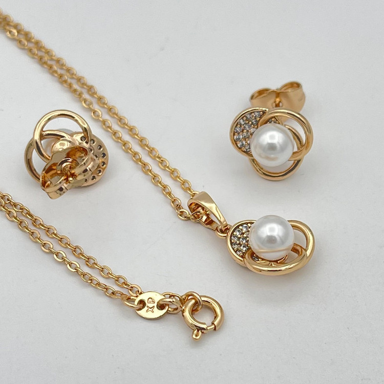 نیم ست زنانه ژوپینگ مدل جواهری مرواریدی KY273