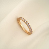 انگشتر حلقه و پشت حلقه زنانه ژوپینگ مدل R00101