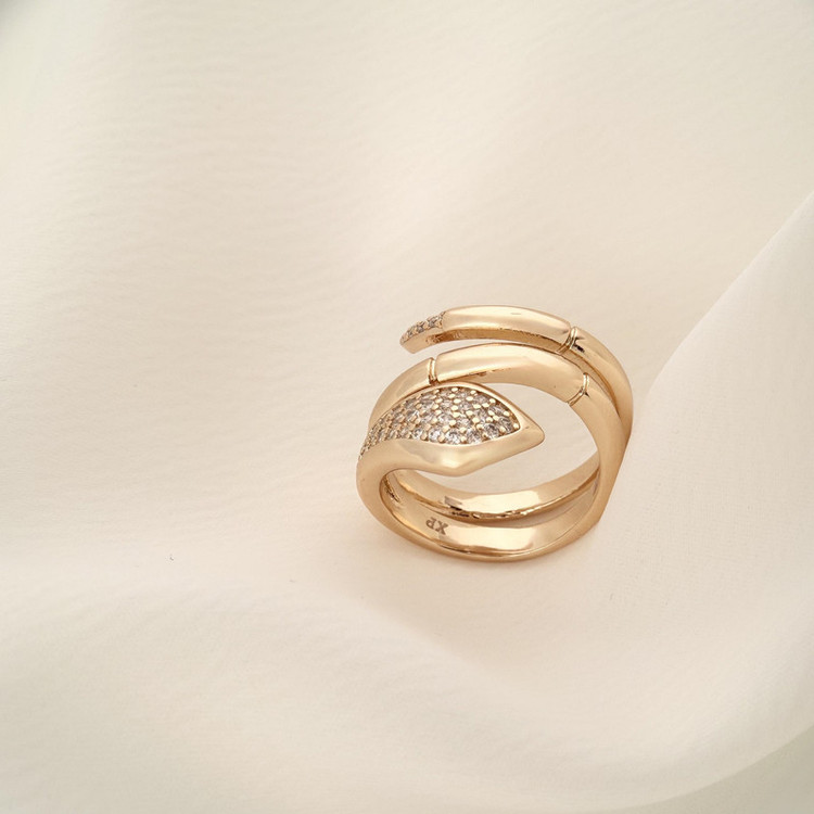 انگشتر زنانه ژوپینگ طرح سرپنت مدل R00124