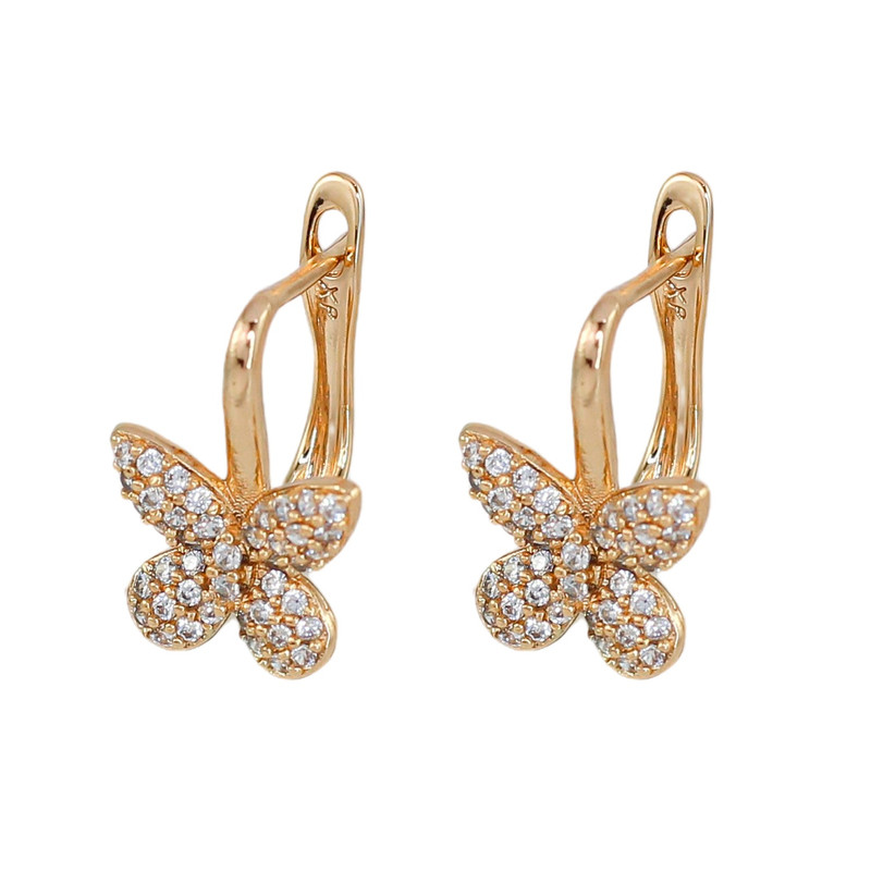 گوشواره میخی زنانه ژوپینگ مدل پروانه کد AAC1185
