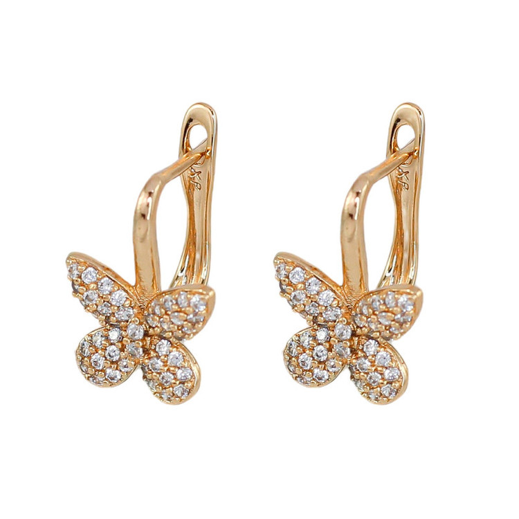 گوشواره میخی زنانه ژوپینگ مدل پروانه کد AAC1185