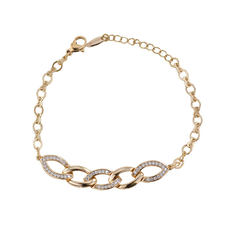 دستبند زنجیری زنانه ژوپینگ مدل AAB1013