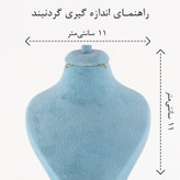 گردنبند زنانه ژوپینگ مدل گل کد AAB905